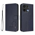 For UMIDIGI Note 100 Litter Panda Embossing RFID Leather Phone Case with Lanyard(Blue) - 2
