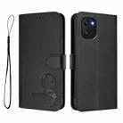 For UMIDIGI Power 7 / Power 7S Litter Panda Embossing RFID Leather Phone Case with Lanyard(Black) - 2