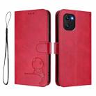 For UMIDIGI Power 7 / Power 7S Litter Panda Embossing RFID Leather Phone Case with Lanyard(Rose Red) - 2