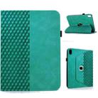 For iPad 2025 / 2022 Rotatable Rhombus Embossed Smart Leather Tablet Case(Light Blue) - 1