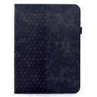 For iPad 2025 / 2022 Rotatable Rhombus Embossed Smart Leather Tablet Case(Black) - 2