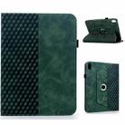 For iPad 2025 / 2022 Rotatable Rhombus Embossed Smart Leather Tablet Case(Green) - 1