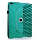 For iPad 9.7 2018 / 2017 / Air 2 / 1 Rotatable Rhombus Embossed Smart Leather Tablet Case(Light Blue) - 3