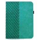 For Samsung Galaxy Tab S9 FE+ / S9+ Rotatable Rhombus Embossed Smart Leather Tablet Case(Light Blue) - 2