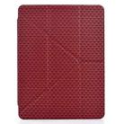 For iPad 2025 / 2022 Y-Fold Pyramid Texture Smart Leather Tablet Case(Red) - 2