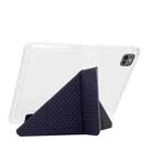 For iPad Air 11 2024 / 2025 Y-Fold Pyramid Texture Smart Leather Tablet Case(Black) - 3