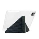 For iPad Air 11 2024 / 2025 Y-Fold Pyramid Texture Smart Leather Tablet Case(Green) - 3