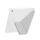 For iPad 10.2 2021 / Air 10.5 Y-Fold Pyramid Texture Smart Leather Tablet Case(Red) - 3