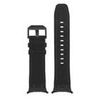 For Samsung Galaxy Watch8 / Watch8 Classic Crazy Horse Leather Watch Band(Black) - 3