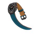 For Samsung Galaxy Watch8 / Watch8 Classic Crazy Horse Leather Watch Band(Dark Blue Black) - 2