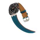 For Samsung Galaxy Watch8 / Watch8 Classic Crazy Horse Leather Watch Band(Dark Blue Titanium) - 2