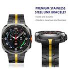 For Samsung Galaxy Watch8 / Watch8 Classic Butterfly Buckle Titanium Alloy Watch Band(Black Gold) - 2