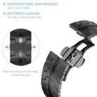 For Samsung Galaxy Watch8 / Watch8 Classic Butterfly Buckle Titanium Alloy Watch Band(Black) - 3