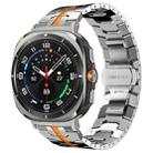 For Samsung Galaxy Watch8 / Watch8 Classic Butterfly Buckle Titanium Alloy Watch Band(Titanium Orange) - 1