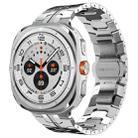For Samsung Galaxy Watch8 / Watch8 Classic Butterfly Buckle Titanium Alloy Watch Band(Silver) - 1