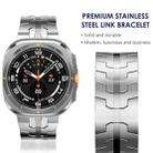 For Samsung Galaxy Watch8 / Watch8 Classic Butterfly Buckle Titanium Alloy Watch Band(Silver) - 2