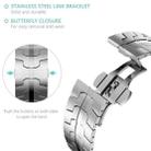 For Samsung Galaxy Watch8 / Watch8 Classic Butterfly Buckle Titanium Alloy Watch Band(Silver) - 3