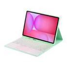 For Samsung Galaxy Tab S10 FE+ PST-X620 Touchpad Backlight Bluetooth Keyboard Leather Tablet Case(Green) - 3