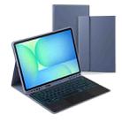 For Samsung Galaxy Tab S10 FE+ PST-X620 Touchpad Backlight Bluetooth Keyboard Leather Tablet Case(Lavender) - 1