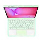 For Samsung Galaxy Tab S10 FE+ PSC-X620 Touchpad Bluetooth Keyboard Leather Tablet Case(Green) - 3