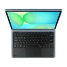 For Samsung Galaxy Tab S10 FE+ PSC-X620 Touchpad Bluetooth Keyboard Leather Tablet Case(Misky Blue) - 3