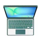 For Samsung Galaxy Tab S10 FE+ PSC-X620 Touchpad Bluetooth Keyboard Leather Tablet Case(Dark Green) - 3