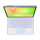 For Samsung Galaxy Tab S10 FE+ PSC-X620 Touchpad Bluetooth Keyboard Leather Tablet Case(Purple) - 3