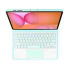 For Samsung Galaxy Tab S10 FE+ PSC-X620 Touchpad Bluetooth Keyboard Leather Tablet Case(Sky Blue) - 3