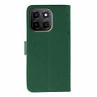 For Honor X6c 4G Feather Pattern Litchi Texture Leather Phone Case(Green) - 3