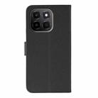 For Honor X6c 4G Feather Pattern Litchi Texture Leather Phone Case(Black) - 3
