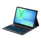 For Samsung Galaxy Tab S10 FE+ PSD-X620 Backlight Bluetooth Keyboard Leather Tablet Case(Black) - 3
