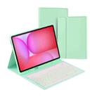 For Samsung Galaxy Tab S10 FE+ PSD-X620 Backlight Bluetooth Keyboard Leather Tablet Case(Green) - 1