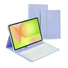 For Samsung Galaxy Tab S10 FE+ PSD-X620 Backlight Bluetooth Keyboard Leather Tablet Case(Purple) - 1