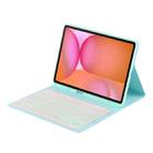 For Samsung Galaxy Tab S10 FE+ PSD-X620 Backlight Bluetooth Keyboard Leather Tablet Case(Sky Blue) - 3