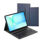 For Samsung Galaxy Tab S10 FE+ PS-X620 Basics Bluetooth Keyboard Leather Tablet Case(Dark Blue) - 1