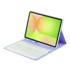 For Samsung Galaxy Tab S10 FE+ PS-X620 Basics Bluetooth Keyboard Leather Tablet Case(Purple) - 3
