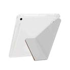 For Samsung Galaxy Tab S10 FE / S9 Y-Fold Pyramid Texture Smart Leather Tablet Case(Gold) - 3