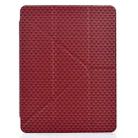 For Samsung Galaxy Tab A9+ Y-Fold Pyramid Texture Smart Leather Tablet Case(Red) - 2