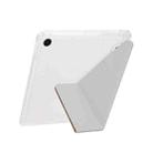 For Samsung Galaxy Tab A9+ Y-Fold Pyramid Texture Smart Leather Tablet Case(Red) - 3