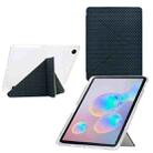 For Samsung Galaxy Tab A9+ Y-Fold Pyramid Texture Smart Leather Tablet Case(Green) - 1