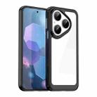 For Huawei Pura 80 5G Colorful Series Acrylic Hybrid TPU Phone Case(Black) - 1