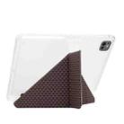 For Xiaomi Pad 7 / 7 Pro Y-Fold Pyramid Texture Smart Leather Tablet Case(Brown) - 3