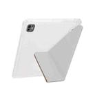 For Xiaomi Pad 7 / 7 Pro Y-Fold Pyramid Texture Smart Leather Tablet Case(Black) - 3