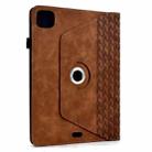 For iPad Air 11 2024 / 2025 Rotatable Building Blocks Embossed Smart Leather Tablet Case(Brown) - 3