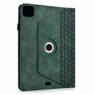 For iPad Air 11 2024 / 2025 Rotatable Building Blocks Embossed Smart Leather Tablet Case(Green) - 3