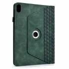 For iPad mini 2024 / mini 6 Rotatable Building Blocks Embossed Smart Leather Tablet Case(Green) - 3