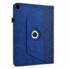 For iPad 10.2 2021 / Air 10.5 Rotatable Building Blocks Embossed Smart Leather Tablet Case(Blue) - 3