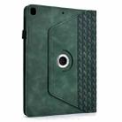 For iPad 10.2 2021 / Air 10.5 Rotatable Building Blocks Embossed Smart Leather Tablet Case(Green) - 3