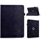 For iPad 10.2 2021 / Air 10.5 Rotatable Building Blocks Embossed Smart Leather Tablet Case(Black) - 1