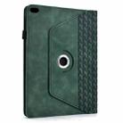 For iPad 9.7 2018 / 2017 / Air 2 / 1 Rotatable Building Blocks Embossed Smart Leather Tablet Case(Green) - 3